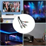 Cablu audio, 4 mufe, 2 mufe rca la 2 mufe rca, lungime 1 m