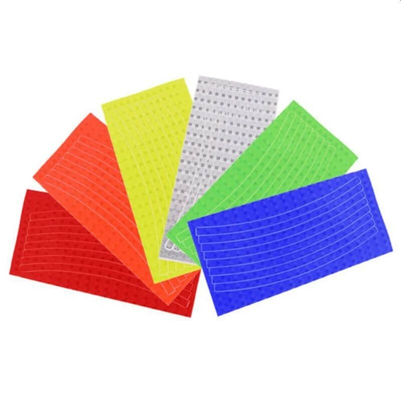 Banda reflectorizanta autoadeziva, pentru biciclete, 20.5x0.8 cm, siguranta si vizibilitate culoare produs galben
