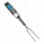 Termometru digital pentru carne, sonda tip furculita cu functie dubla, 6 tipuri carne, 4 nivele preparare, afisaj led