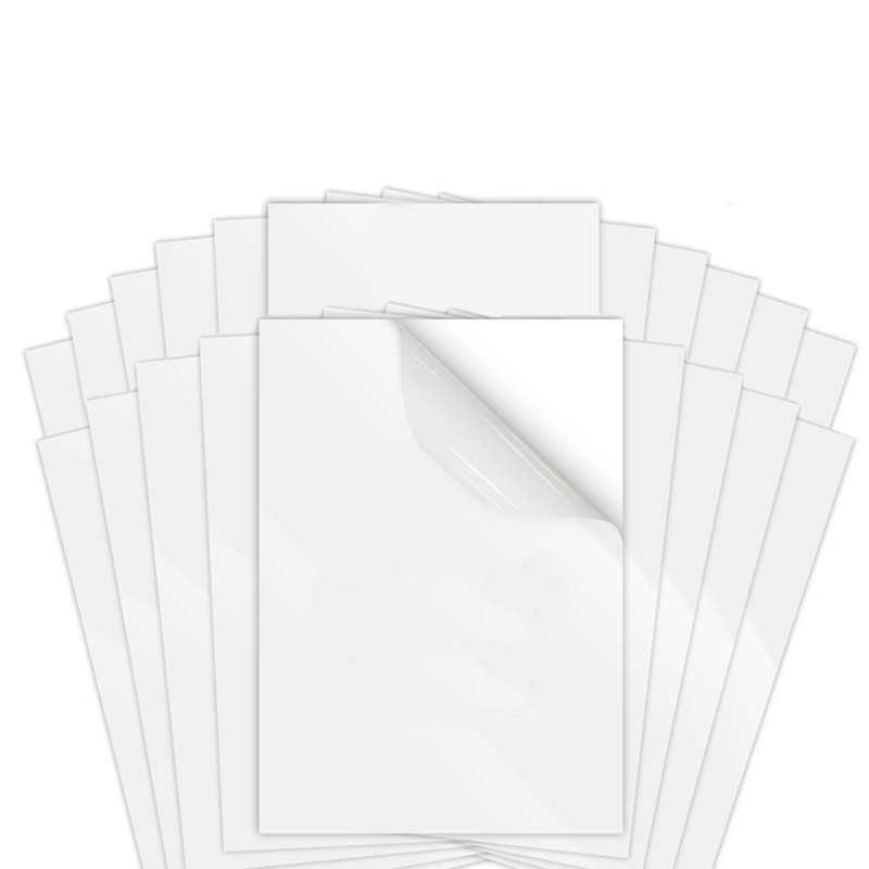 Folie foto a4, 20 coli adezive, glossy, printabila inkjet, alba