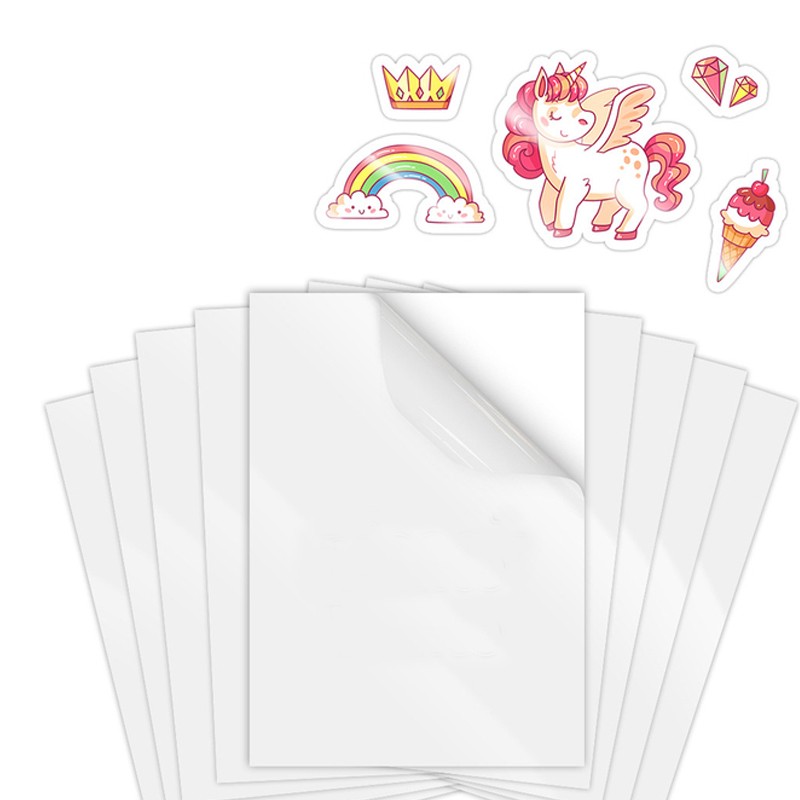 Folie foto a4, 20 coli adezive, glossy, printabila inkjet, alba