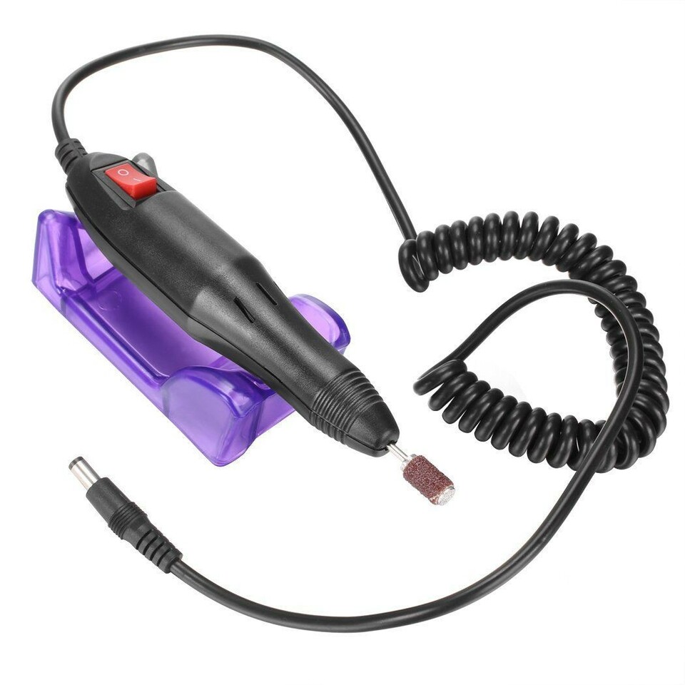 Pila electrica unghii 20.000 rpm, 20w, manichiura profesionala, 6 capete slefuire, directie dubla