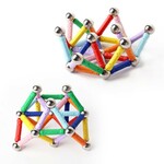 Set constructie magnetic 3d, 350 piese, multicolor, educativ, interactiv, varsta 6+, procart