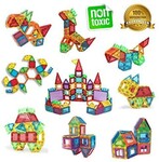 Set constructie magnetic, 106 piese, joc educativ si creativ, varsta 3+, procart