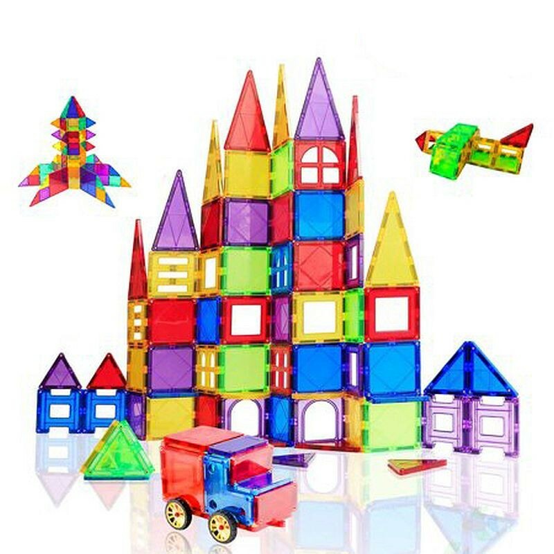 Set constructie magnetic, 106 piese, joc educativ si creativ, varsta 3+, procart