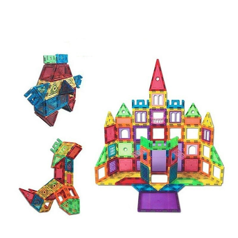 Set constructie magnetic, 106 piese, joc educativ si creativ, varsta 3+, procart
