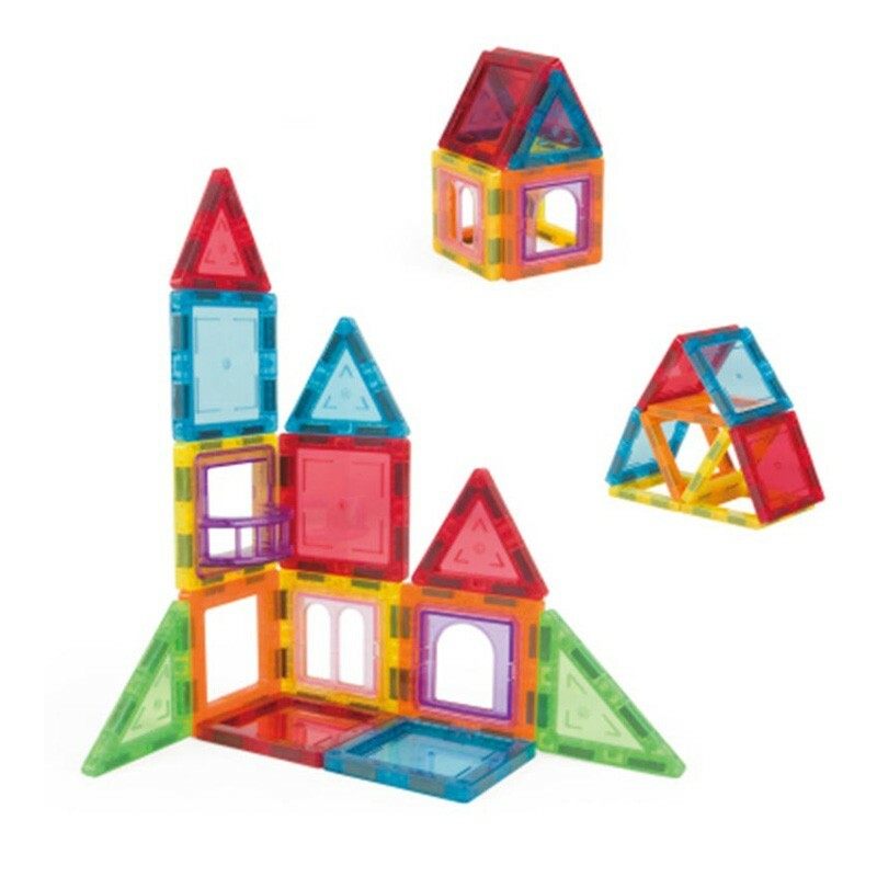 Set constructie magnetic, 106 piese, joc educativ si creativ, varsta 3+, procart