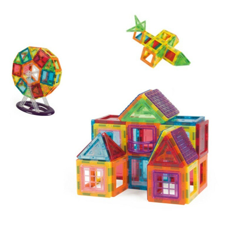 Set constructie magnetic, 106 piese, joc educativ si creativ, varsta 3+, procart