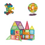 Set constructie magnetic, 106 piese, joc educativ si creativ, varsta 3+, procart