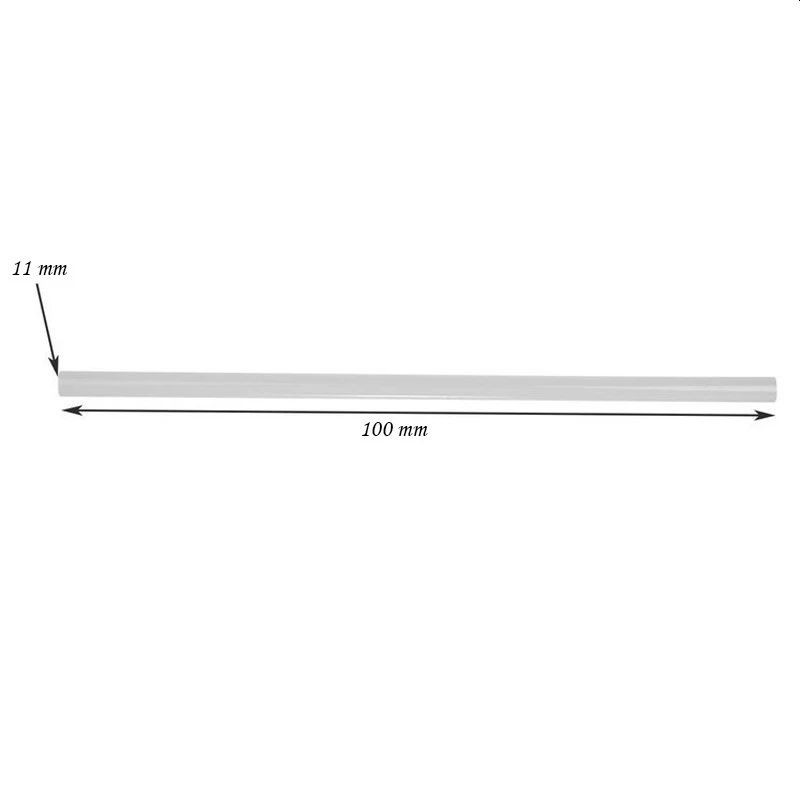 Batoane silicon rezerva pistol de lipit cu diametru 11 mm, transparente, set 50 bucati