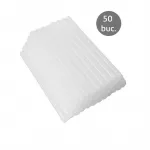Batoane silicon rezerva pistol de lipit cu diametru 11 mm, transparente, set 50 bucati