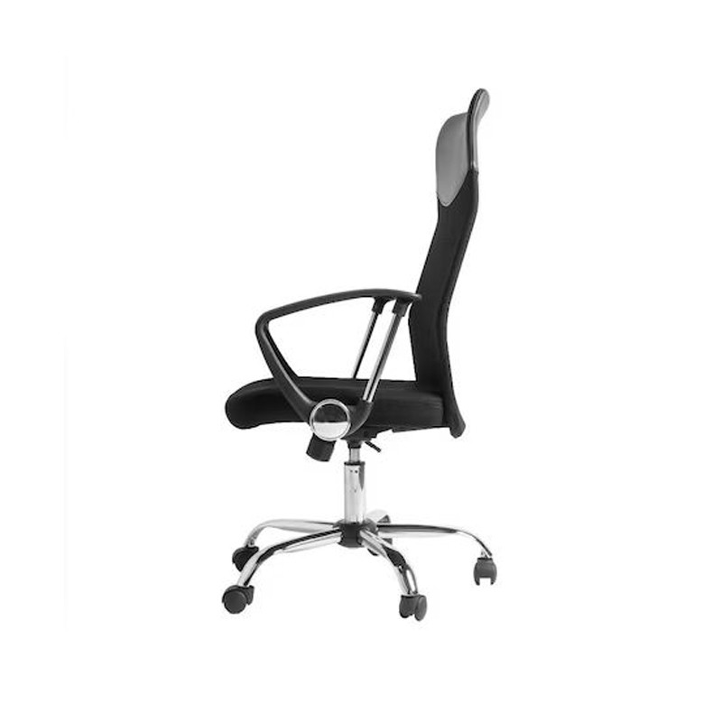 Scaun ergonomic de birou, directorial, spatar inalt, inaltime reglabila, sezut inclinabil, negru