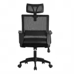 Scaun ergonomic de birou, cu tetiera, reglabil si rotativ, mesh