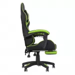 Scaun ergonomic gaming, spatar rabatabil, suport lombar, suport retractabil picioare, tetiera, inaltime reglabila 122-130 cm