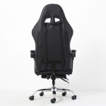 Scaun ergonomic pentru gaming, cotiere, tetiera, suport lombar, spatar rabatabil, suport picioare, inaltime reglabila