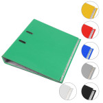 Biblioraft plastifiat, a4, latime cotor 5 cm, bordura metalica, diverse culori culoare negru