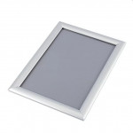 Rama click aluminiu a4, poster frame cu fixare perete, argintie