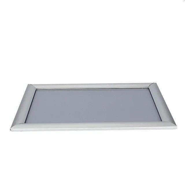 Rama click aluminiu a3, pentru postere sau afise, colturi drepte, gri