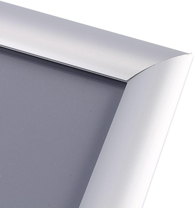 Rama click aluminiu a3, pentru postere sau afise, colturi drepte, gri