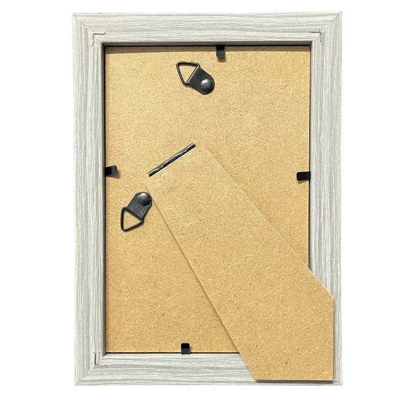 Rama foto freya, de birou sau perete, 10x15 cm, design simplu, cadru lemn gri