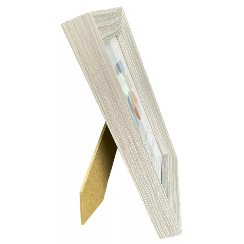 Rama foto freya, de birou sau perete, 10x15 cm, design simplu, cadru lemn gri