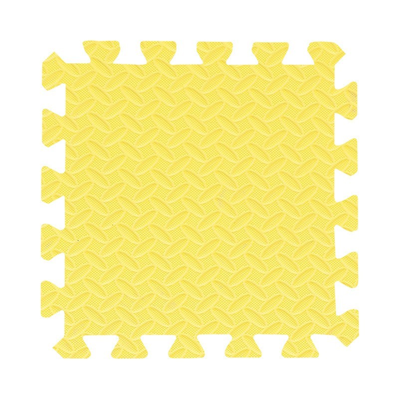 Covor puzzle xl, 60x60 cm, grosime 2 cm, spuma eva, 2 piese culoare galben