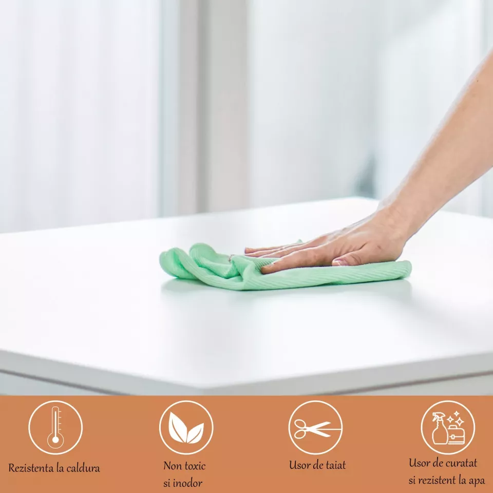 Protectie pvc pentru mobilier, transparenta, 1.2x1 metru, grosime 0.5 mm