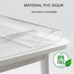 Protectie pvc pentru mobilier, transparenta, 1.2x1 metru, grosime 0.5 mm