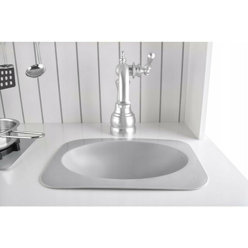 Bucatarie pentru copii, mdf, lampa led, cuptor, aragaz, chiuveta, ustensile gatit,  93x43.5x28.5 cm