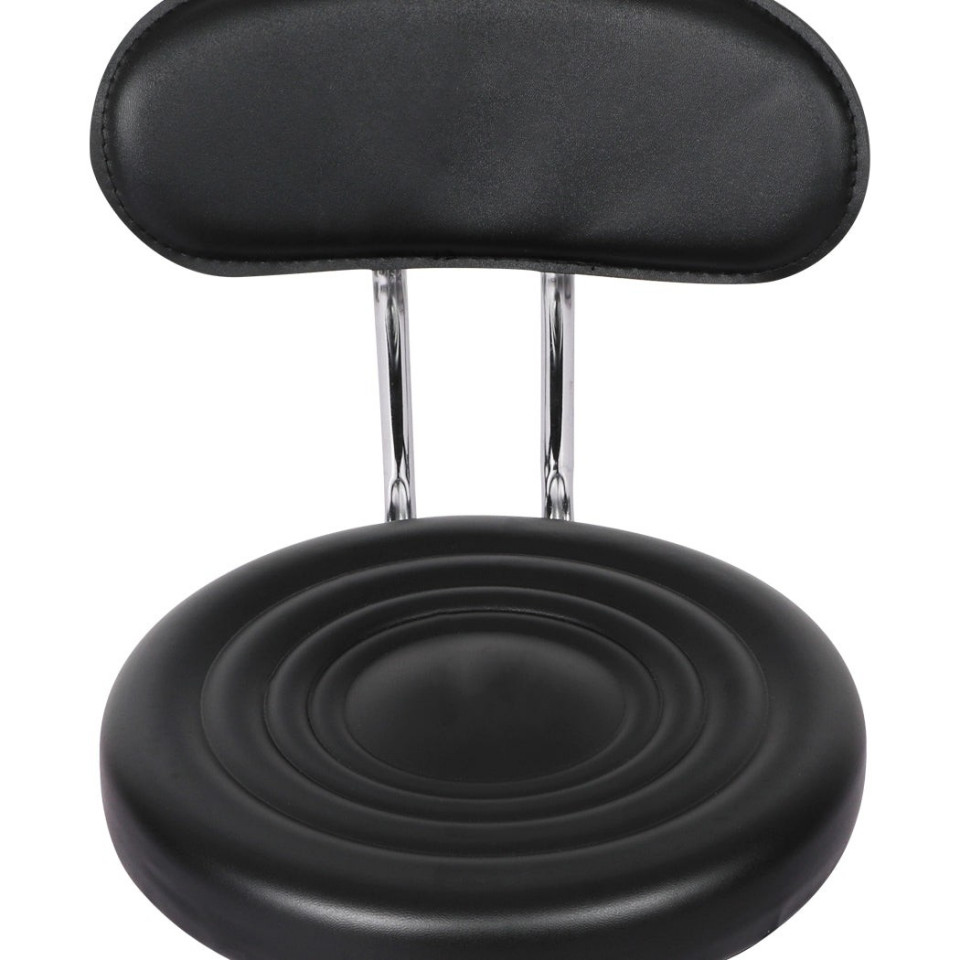 Set 2 scaune ergonomice fara manere, inaltime reglabila, baza cromata, polipropilena