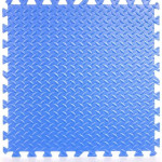 Covor puzzle xl, 60x60 cm, grosime 2 cm, spuma eva, 2 piese culoare albastru