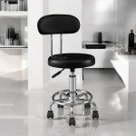 Set 2 scaune ergonomice fara manere, inaltime reglabila, baza cromata, polipropilena