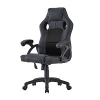Scaun ergonomic gaming, inaltime reglabila, tetiera si cotiere capitonate, maxim 150 kg, rotire 360 grade, pvc si mesh