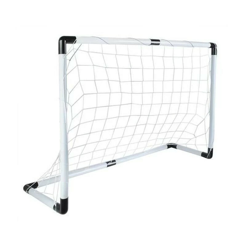 Set poarta cu plasa pentru fotbal, minge, pompa, 120x57x63 cm