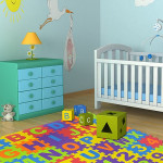 Covor spuma eva tip puzzle cu cifre si litere 3 mp, 36 piese, 29x29 cm, grosime 0.9 cm