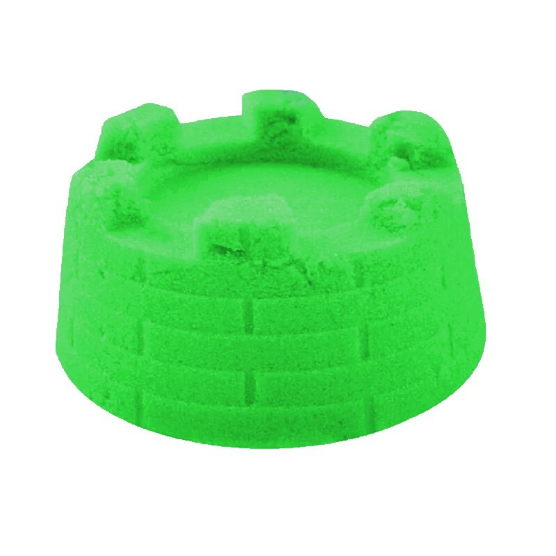 Nisip kinetic, usor de modelat, pachet 1 kg culoare verde