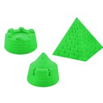Nisip kinetic, usor de modelat, pachet 1 kg culoare verde