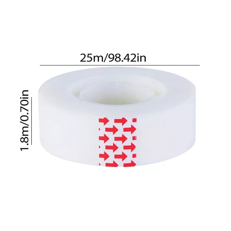 Banda adeziva tip scotch, set 8 role opace, 18 mm x 25