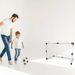 Set poarta cu plasa pentru fotbal, minge, pompa, 120x57x63 cm