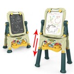 Tabla magnetica si de scris cu 2 fete, 40x50 cm, inaltime reglabila 83-110 cm, 30 accesorii incluse