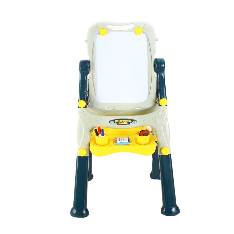 Tabla magnetica si de scris cu 2 fete, 40x50 cm, inaltime reglabila 83-110 cm, 30 accesorii incluse
