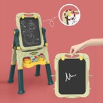 Tabla magnetica si de scris cu 2 fete, 40x50 cm, inaltime reglabila 83-110 cm, 30 accesorii incluse