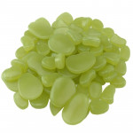 Pietricele fosforescente decorative glow verde deschis, decor exterior si interior pachet 100 grame