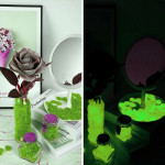 Pietricele fosforescente decorative glow verde deschis, decor exterior si interior pachet 100 grame