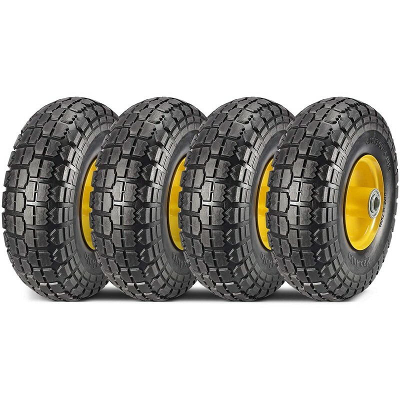 Roata de rezerva pentru carucior de gradina, penumatica, 3.5 inch