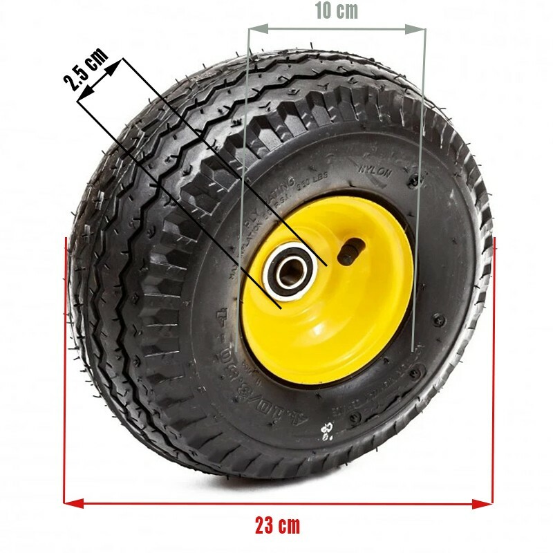 Roata de rezerva pentru carucior de gradina, penumatica, 3.5 inch