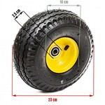 Roata de rezerva pentru carucior de gradina, penumatica, 3.5 inch