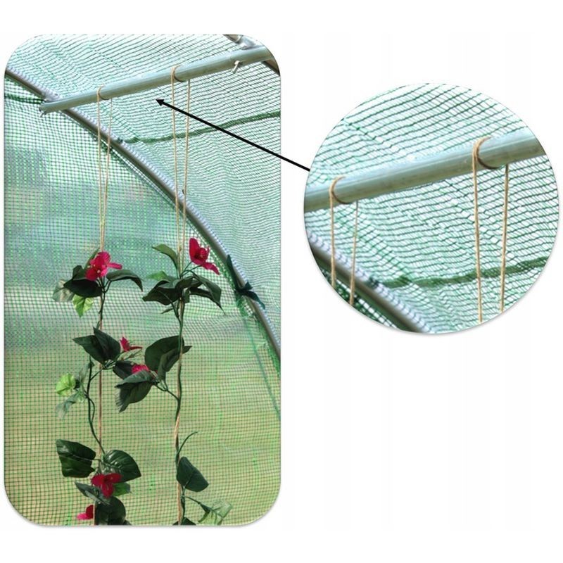 Sera solar tip tunel 8x3x2 m, cadru metalic, folie pe cu filtru uv4, 10 ferestre