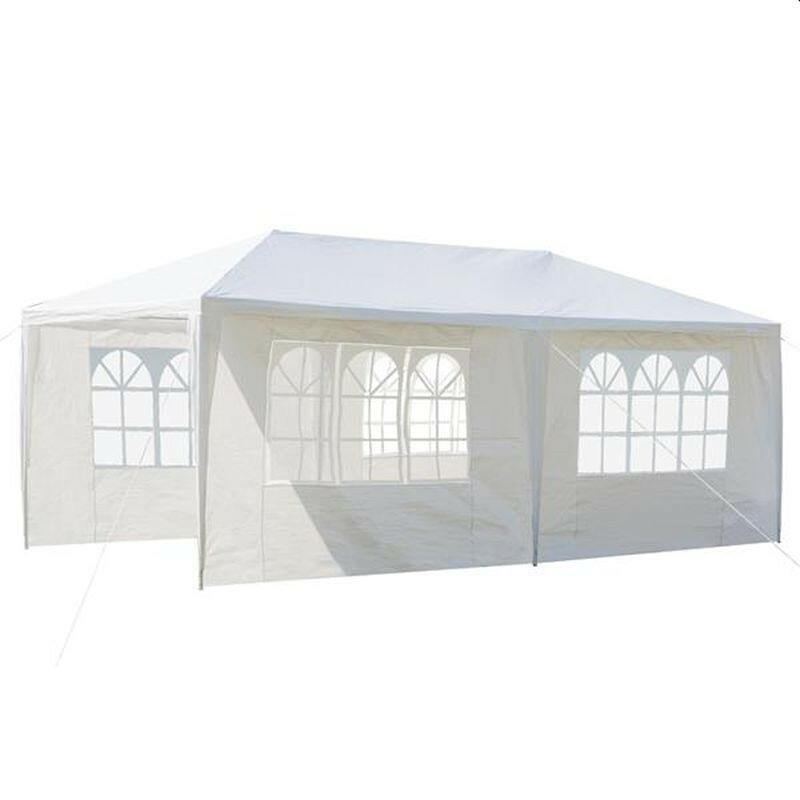 Cort gradina 3x6 m, cadru din otel, pavilion impermeabil, ferestre laterale