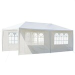 Cort gradina 3x6 m, cadru din otel, pavilion impermeabil, ferestre laterale